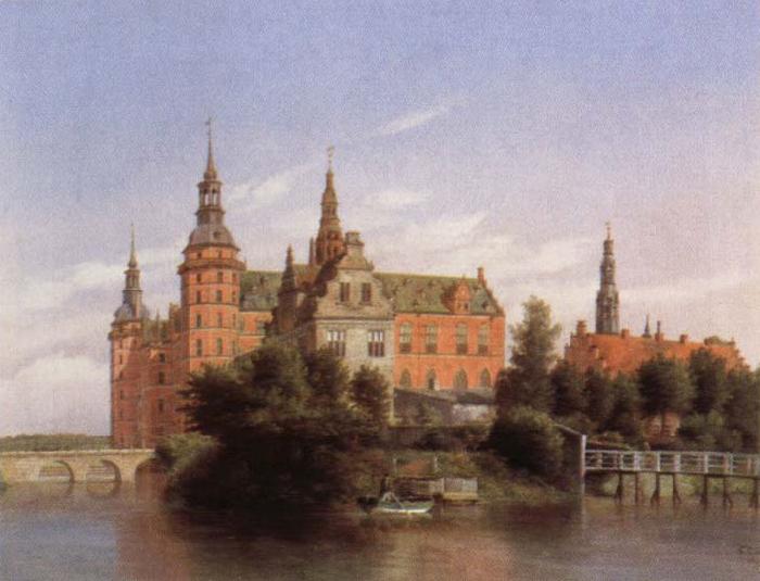 Ferdinand Roybet federiksborg castle oil painting image